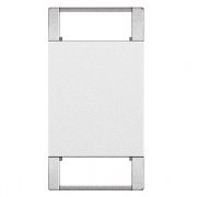 LivingLight Клавиша с 2 отверстиями для вставки символа, размер 1 модуль, цвет белый