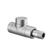 Вентиль на обратную подводку проходной Oventrop Combi E - Ду15 (цвет никелированный)