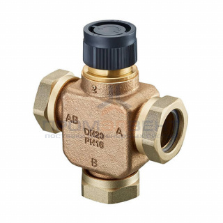 Вентиль распределительный трехходовой Oventrop Tri-CTR (PN16) - Ду15 (M30x1.5 с накидными гайками)