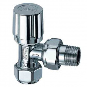 Угловой терморегулирующий вентиль FAR LADYFAR, серебро