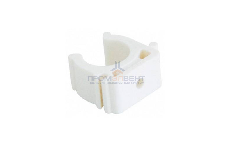 Клипса для труб KALDE - 16 (для полипропиленовых труб, цвет белый)