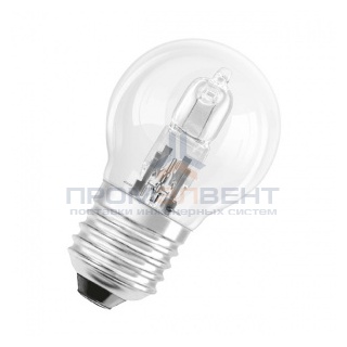 Лампа галогенная шарик Osram 64542 P ECO 28W (33W) 230V E27 320lm 2000h d45x74mm