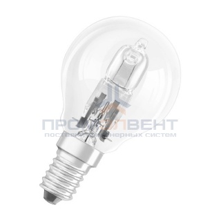 Лампа галогенная шарик Osram 64543 P ECO 46W (60W) 230V E14 700m 2000h d45x80mm