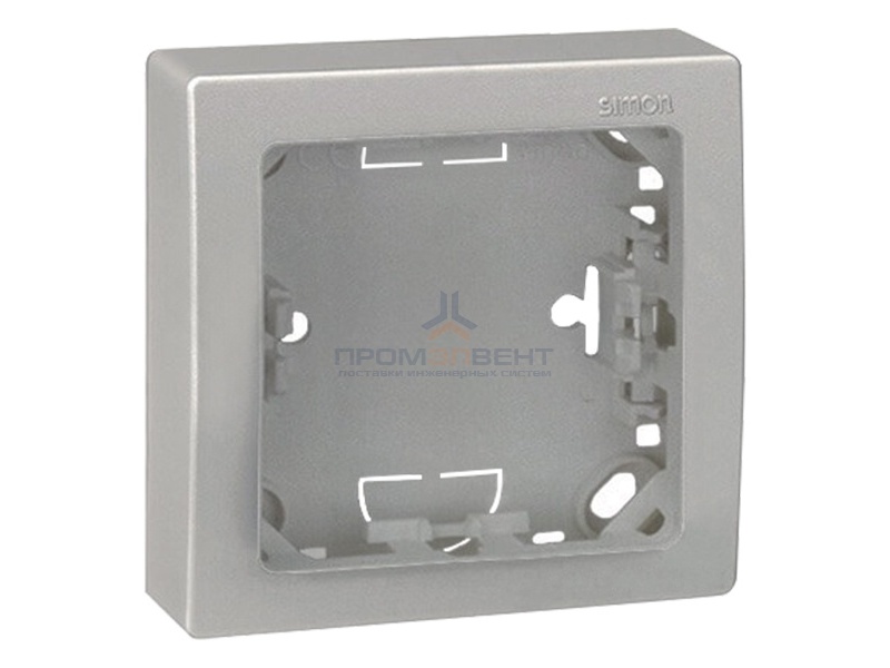 Рамка 1 пост 75х75 мм Simon 73 Loft, алюминий