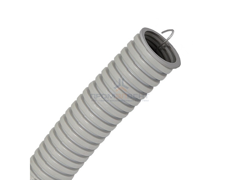 Труба гофрированная ПВХ d40мм с протяжкой [бухта 15м]