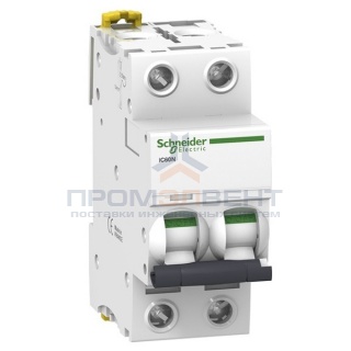 Автоматический выключатель Schneider Electric Acti 9 iC60N 2П 20A 6кА C (автомат)